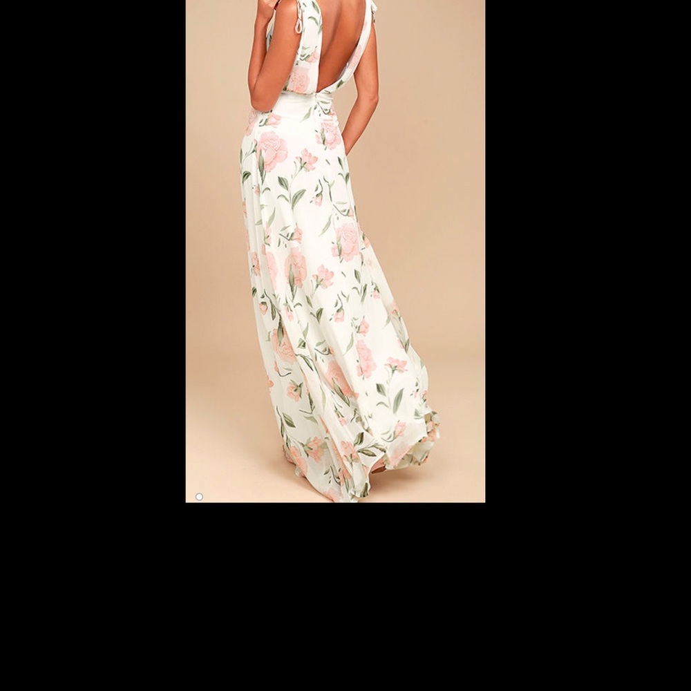 Romantic Possibilities White Floral Print Maxi